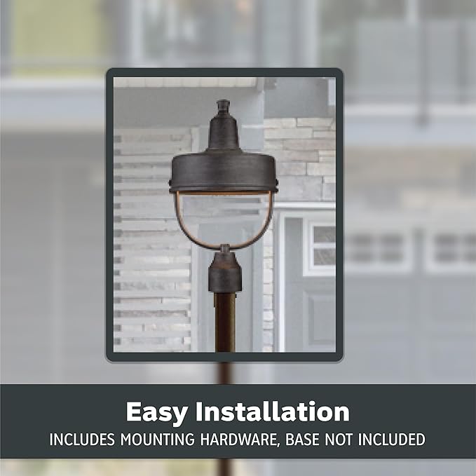 DESIGNERS FOUNTAIN 33146-WP Portland-DS Outdoor Post Lantern, Weathered Pewter