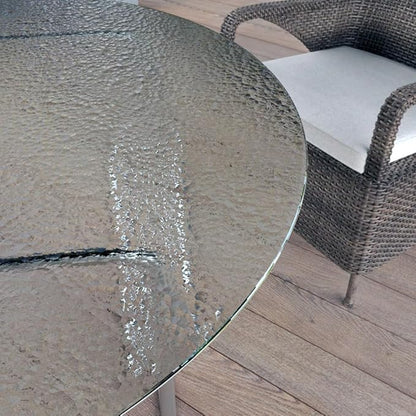 Royalty 48" Inch Round Tempered Glass Table Top – Clear Table Top Glass – Useful for Replacement, Tabletop Protector, Patio, Dining, Coffee, Desks - 1/4" Aqualite Polished Edge