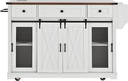 Modern Dining Table Expandable Kitchen Island with Counter Wood Table Console Luxury Easy Clean Living Decor,White