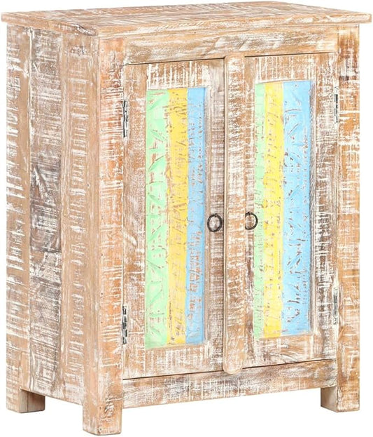 Floor Standing Kitchen Cupboard, for Dining Room, Living Room, Bedroom, Sideboard Side Cabinet Storage Home Organizer Wooden, 24"x13.8"x29.9" Rough Acacia Wood