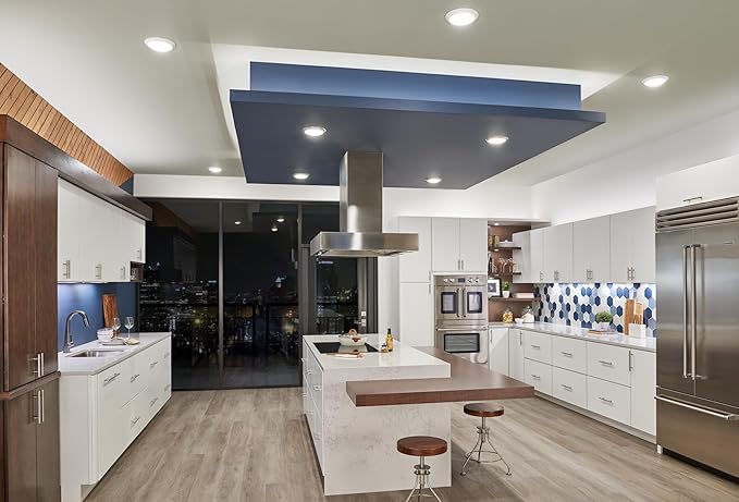 Kichler 4U Series 22" 120V LED Under Cabinet Light in White, 3000K, (22" L x 4.5" W x 1"H), 4U30K22WHT