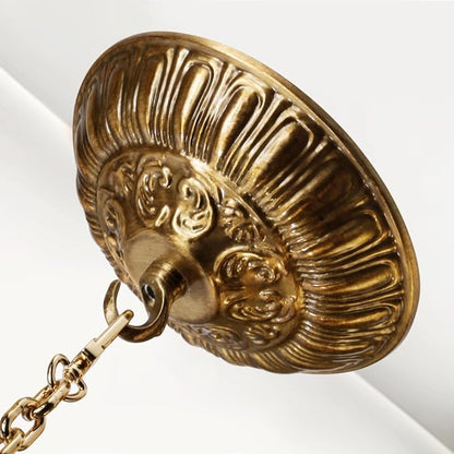 6.1'' Gold Canopy for Chandelier Pendant Light, Mounting Plate Kit for Ceiling Lights, Vintage Style