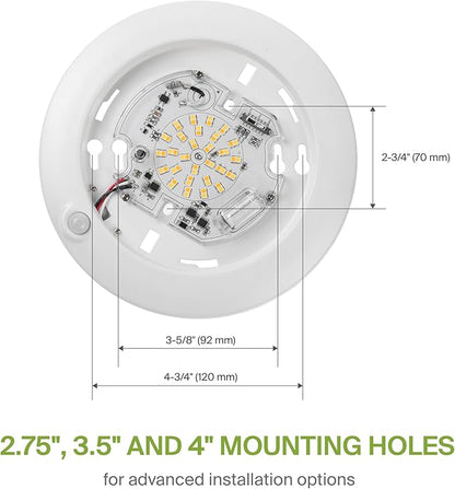 ASD 6 Pack Motion Sensor LED Disk Lights 6 Inch, 15W 5CCT 2700-5000K 1149LM CRI90+, Indoor Ceiling Flush Mount Light Fixture, Low Profile Lighting for Closet, Hallway, Pantry, Porch, Garage, White, UL