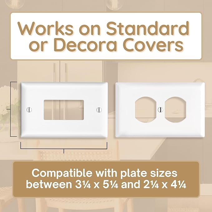 Power Perch Horizontal Wall Outlet Shelf with Cord Storage Strap - Declutter & Reclaim Bathroom Counter Space - Alexa Stand, Apple Homepod Shelf, Toothbrush Holders Wall Mounted - White, 1-Pack