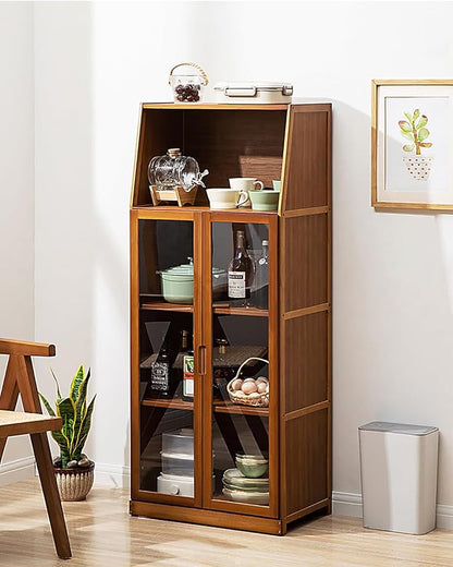 JSDMBD Kitchen Storage Cupboard, Pantry and Freestanding Cabinets, Dustproof and Easy to Clean, Kitchen Island for Spices, Pots and Pans, Storage Shelf for Kitchen, Living Room and Dinning Room
