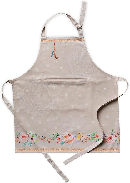 Maison d' Hermine 100% Cotton Apron for women with Pocket Kitchen Chef Apron for Men Cooking Mothers Day Gifts