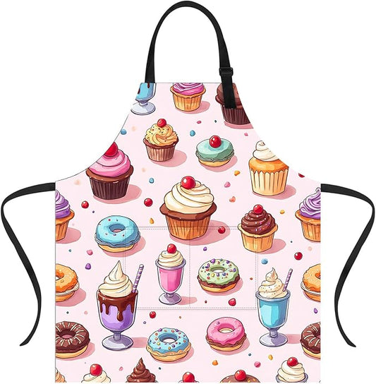 Apron Adjustable Waterproof with Two Deep Pockets Wowen men for Summer BBQ Pool Parties & Resorts
