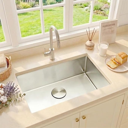 Undermount Kitchen Sink 30 X 18 inch,Single Bowl 16 Gauge Stainless Steel Undermount Kitchen Sinks
