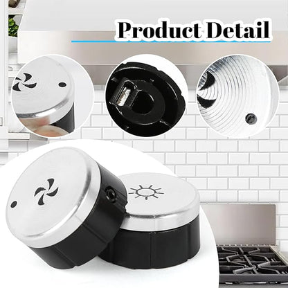 Broan SV08355 Hood Knob Replacement, 2 Pcs Blower and Light Knobs Replacement for Range Hood E60 E64, Replace V08355, 1932986, AP4980185