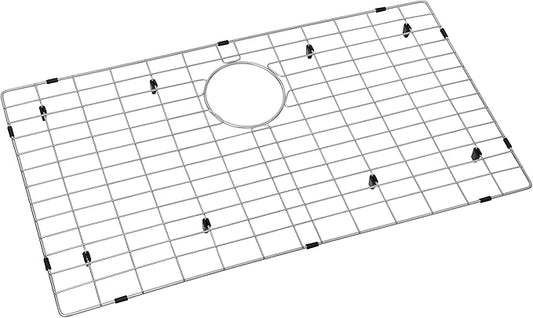 Kitchen Sink Grid and Sink Protector, Stainless Steel Sink Grids 30-3/16" x16-7/16" with Rear Drain for Single Sink Bowl, Sinka Bottom Grid, Sinks Grate