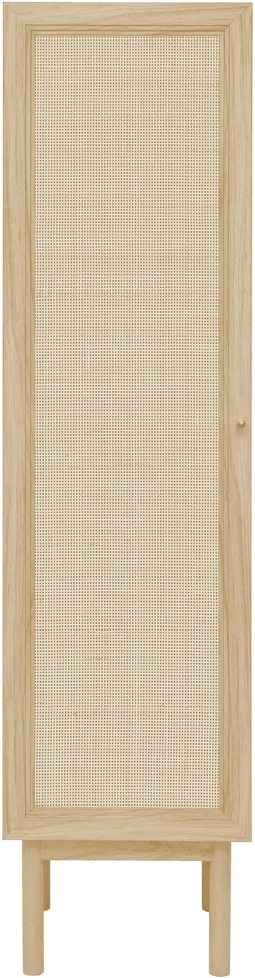 Classe 15.5 x 15 x 60 Freestanding Linen Cabinet in Natural Oak
