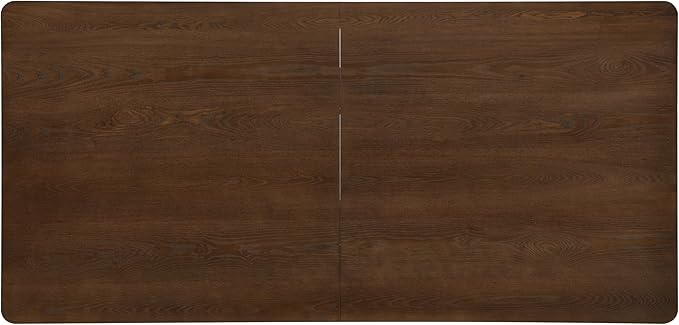 Christopher Knight Home Scout 84 Inch Dining Table for 6 People, Modern Kitchen Table with Pillar Legs, Wooden Rectangular Spacious Dinner Furniture for Dining Room, Home Office, Walnut