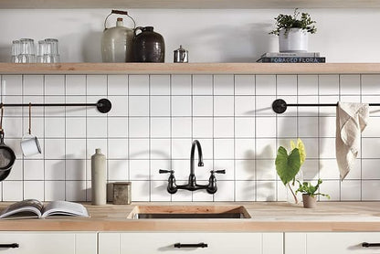 Peerless P2765LF-OB Elmhurst Two-Handle Kitchen Faucet Wall-Mount, Oil-Rubbed Bronze