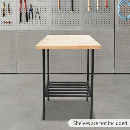 Solid Rubber Wood Table Top,24x18x1.5 in Standard Rectangular Countertop,Large Butcher Block Countertop for DIY Desktop,Washer Counter,Kitchen Island,Bakery Worktable