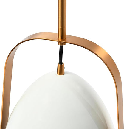 Zelda - 2-Tone Metal Ceiling Light, White and Brushed Gold
