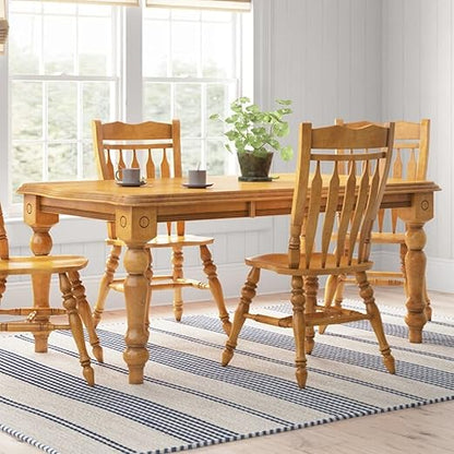 Sunset Trading Oak Selections Dining Table, Light Finish, 30 x 42 x 56