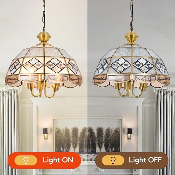 15" European-Style Palace Chandelier, 3-Light Antique Gold Ceiling Light Fixture, Farmhouse Retro Metal Hanging Pendant Lamp for Dining Room Bedroom Kitchen Island Hallway