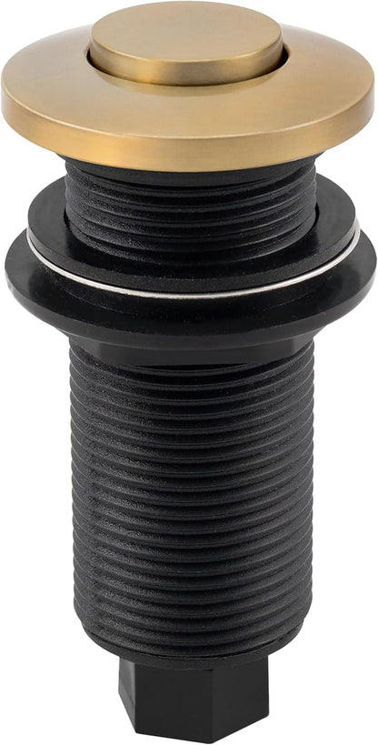 Westbrass ASB-B3-19 Sink Top Waste Disposal Replacement Air Switch Trim Only, Flush Button, Champagne Bronze