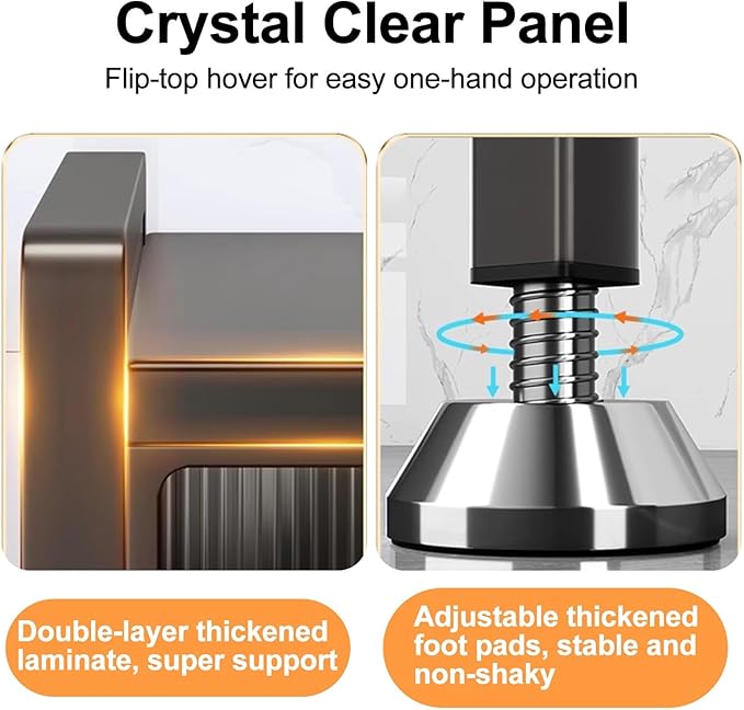 Metal Table Prep Table, Kitchen Island with Storage, with Flip Door, Kitchen Work Table, for Restaurant, Business, Warehouse, Home, Kitchen, Garage (Size : 85x44x80cm/33x17x31in)