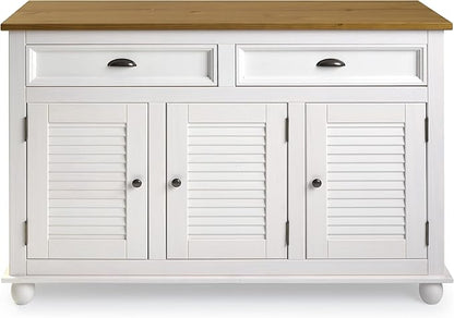 Furniture Dash Sideboard/Kitchen Island Easy Assembly Corona Snow