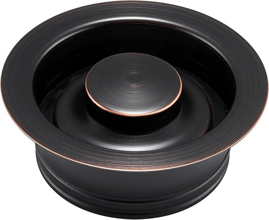 Luxier GD02-O Kitchen Sink Garbage Disposal Flange and Stopper in Oil Rubbed Bronze