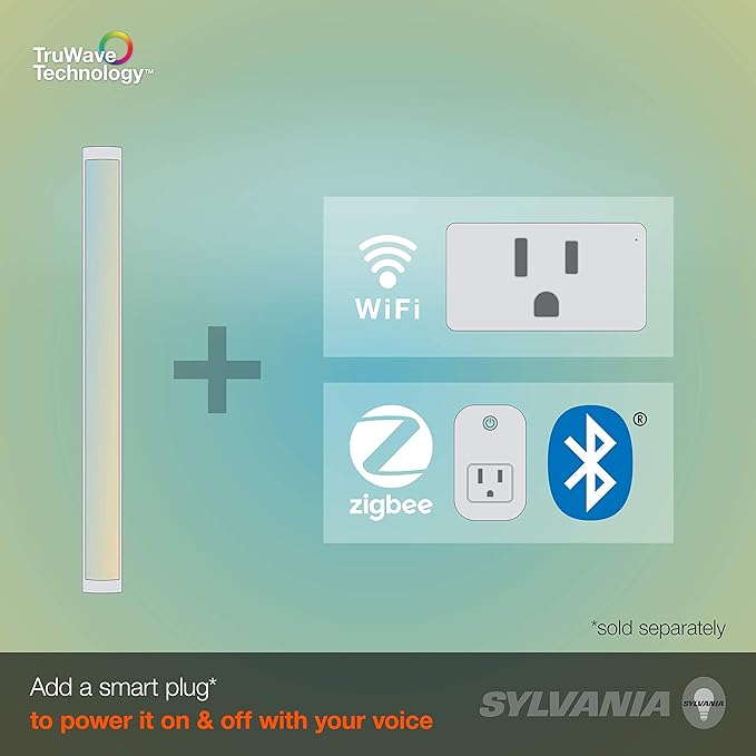 Sylvania TruWave Natural Series 3-Way Selectable 9" LED Under Cabinet Light Starter Kit, Soft / Cool / Daylight, Plug-in Adapter - 1 Pack