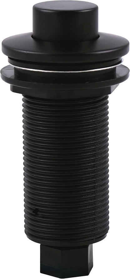 Westbrass ASB-RB3-62 Sink Top Waste Disposal Replacement Air Switch Trim Only, Raised Button, Matte Black