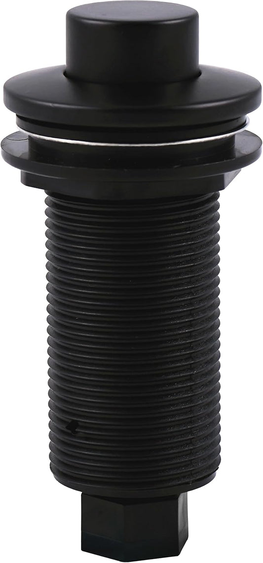 Westbrass ASB-RB3-62 Sink Top Waste Disposal Replacement Air Switch Trim Only, Raised Button, Matte Black
