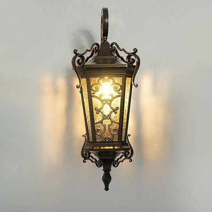 Outdoor Wall Light Fixtures, IP55 Waterproof Outside Wall Lantern Retro Exterior Wall Sconces Vintage Wall-Mounted Lights for Garage House Porch Doorway, E26 w/o Bulb