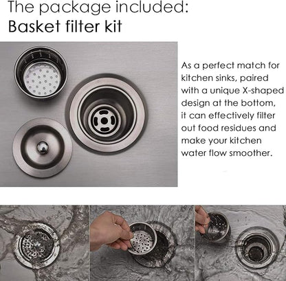 KINGO HOME Black Bar Sink Drop In,13 x 15 Inch Topmount RV 16 Gauge Gunmetal Black Stainless Steel Single Bowl Small Kitchen Sinks,Outdoor Camper Wet Bar Perp Sink with Drain