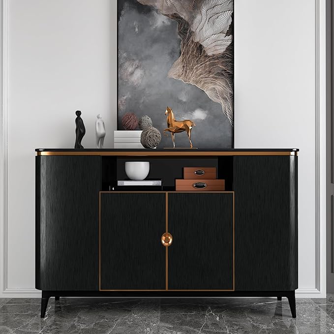 CRE8TIVE 24"x354" Brushed Black Stainless Steel Contact Paper Wide Thick Black Wallpaper Peel and Stick Waterproof Removable Self Adhesive Metallic Vinyl Paper for Kitchen Appliances Dishwasher Fridge