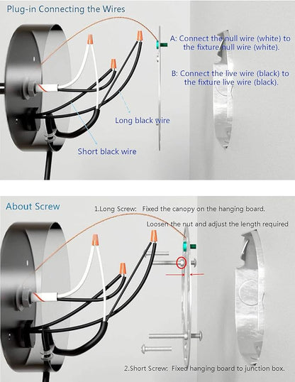 HOLKIRT Wall Sconce with Plug in Cord and On Off Switch,Retro Gooseneck Wall Light Fixtures for Bedroom Nightstand