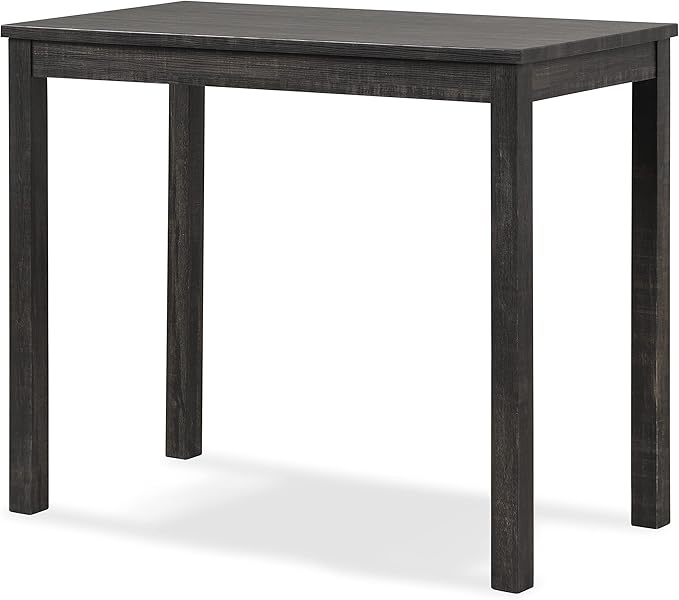 Roundhill Furniture Sora Wood 3-Piece Counter Height Dining Set, Grey,Grey