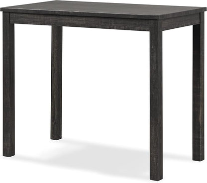 Roundhill Furniture Sora Wood 3-Piece Counter Height Dining Set, Grey,Grey