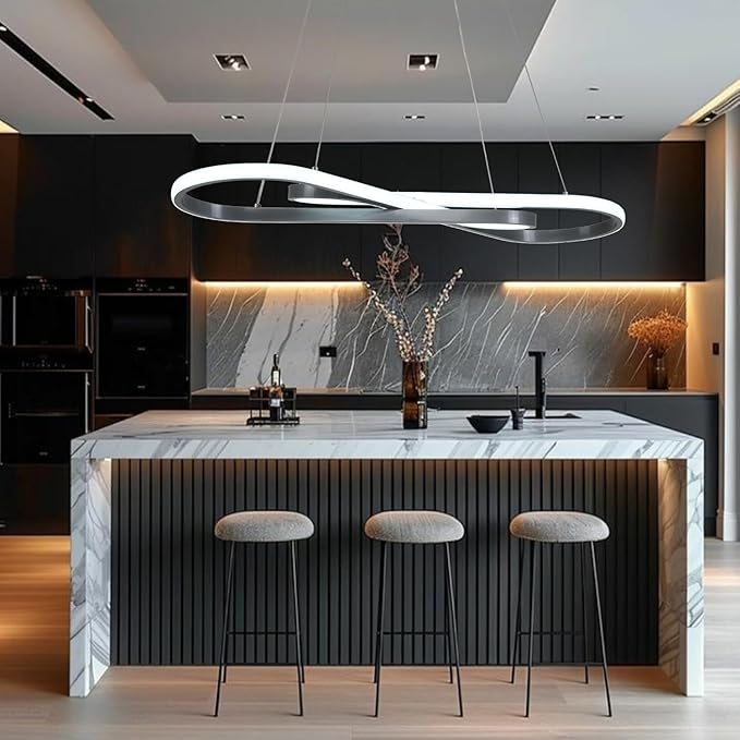 Modern LED Pendant Lights, Dimmable LED Chandelier Lighting