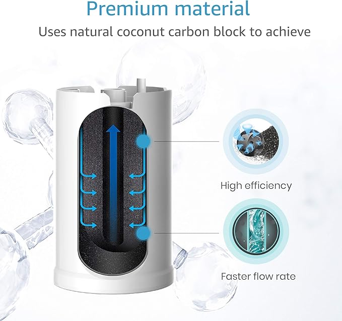 AQUA CREST WFFMC303X Faucet Water Filter, Replacement for DuPont® FMC303X, WFFMC300X Faucet Mount Water Filtration Cartridge, 200-Gallon, 3 Pack