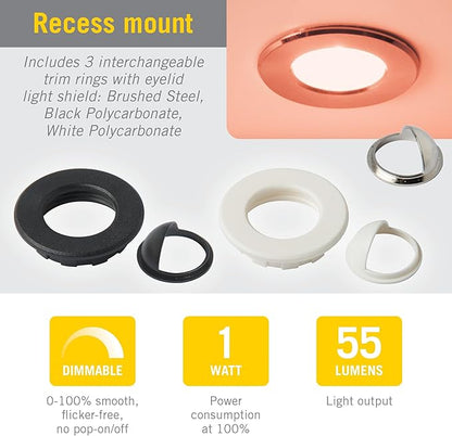 Armacost Lighting RGB Mini Recessed LED Light, Indoor/Outdoor 241127 (Series 2)