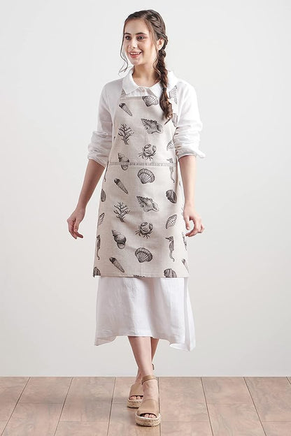 Maison d' Hermine 100% Cotton Apron for women with Pocket Kitchen Chef Apron for Men Cooking Mothers Day Gifts