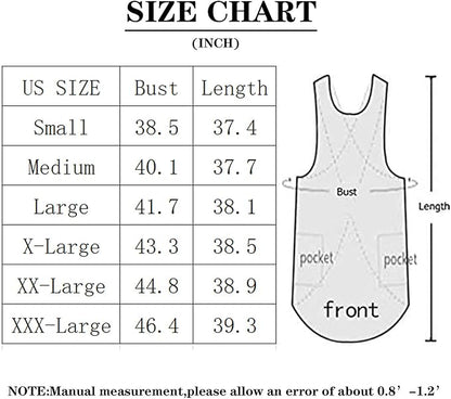 Cotton Linen Apron Cross Back Apron for Women with Pockets Pinafore Dress for Baking Cooking