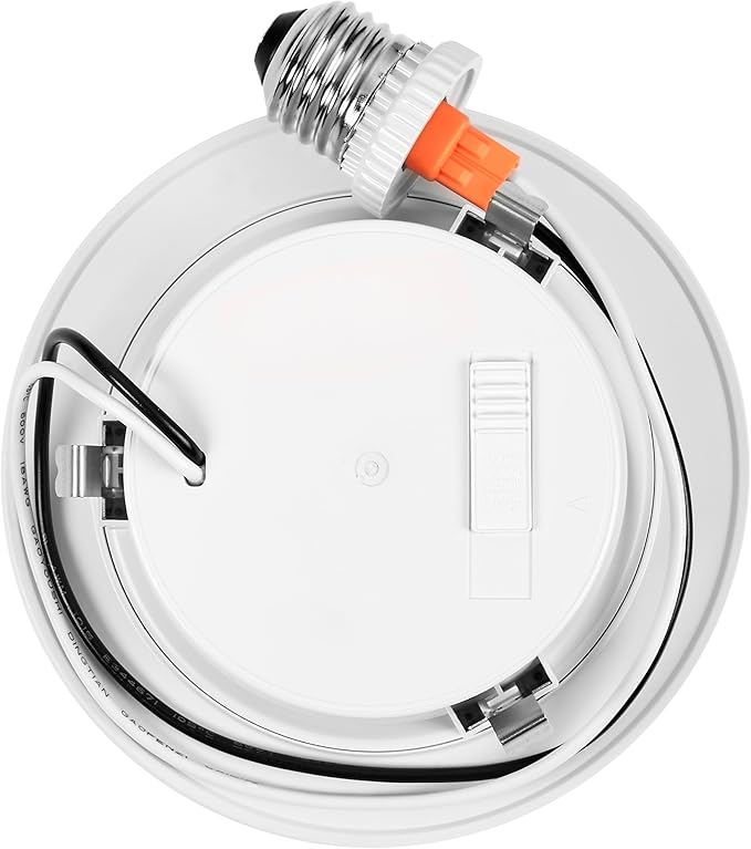 Maxxima 4" 5 CCT Retrofit Recessed LED Downlight - E-26 Quick Connect, Color Selectable 2700K-5000K (2700K/3000K/3500K/4000K/5000K), Dimmable Retrofit, 900 Lumens, Damp Rated for Kitchens - 12 Pack