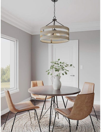 Gulliver Collection 4-Light Coastal Pendant Light Graphite