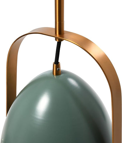 Zelda - 2-Tone Metal Ceiling Light, Sage and Brushed Gold