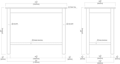 Boraam Sonoma Pub Table - Barnwood Wire-Brush