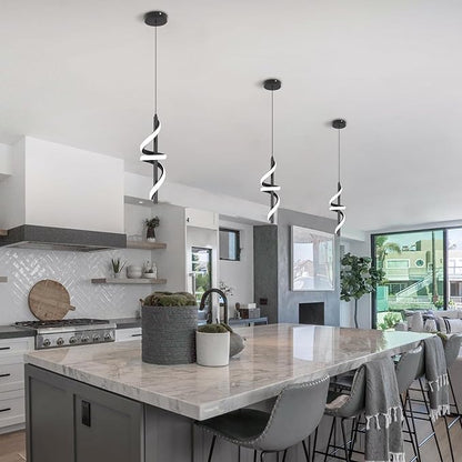 CANEOE Black Pendant Light Fixtures, Adjustable Modern Pendant Lights for Kitchen Island Small Pendant Lighting for Kitchen Island Dining Room Living Room Bedroom Hanging Light Fixtures,1 Pack