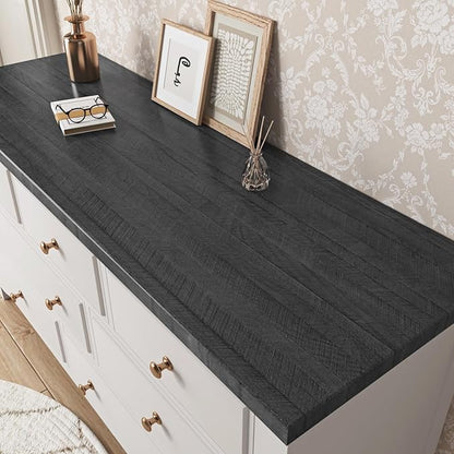 WESTICK Wood Peel and Stick Countertops Waterproof Wood Contact Paper for Cabinets 394"x12" Self Adhesive Countertop Vinyl Wrap Removable Wooden Grain Wallpaper for Kitchen Tables Drawers Walls