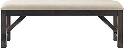 Crosley Furniture Hayden Wood Dining Bench for Entryway or Mudroom, Slate