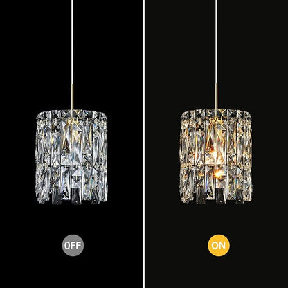 Modern K9 Crystal Pendant Lights Kitchen Island Set of 3,Gold Chandeliers for Dining Room Light Fixtures Over Table,Hanging Chandelier for Kitchen Island Entryway Bathroom BedHead Bedroom