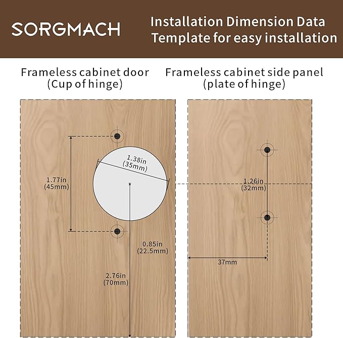 10 Pack Inset Overlay Soft Close Cabinet Hinges 105° Frameless 3 Way Adjustable Soft Close Hinges for Cabinet Doors Kitchen Cabinet Door Hinges with Screws