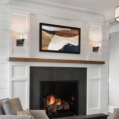Matte Black Bathroom Wall Sconces 1-Light Wall Sconce Farmhouse Bathroom Sconces(3.7 pounds)