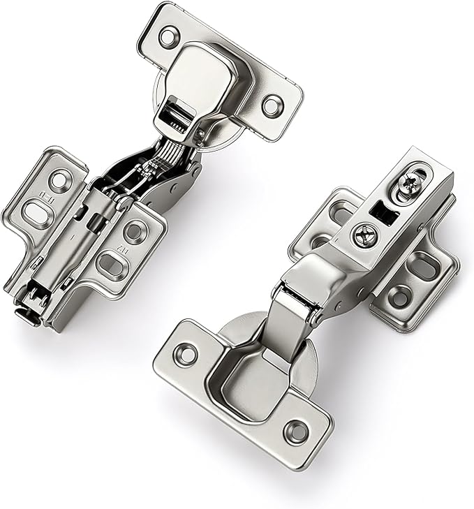 HOME EDIT 30 Pairs 60 Pack European Insert Soft Close Cabinet Hinges Concealed Kitchen Cabinet Hinges Heavy-Duty Frameless Adjustable for Cupboard Hardware